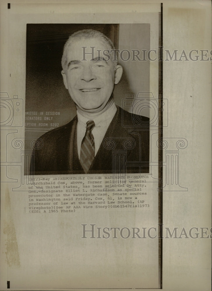 1973 Press Photo Chosen Watergate Prosecutor - RRW21131 - Historic Images