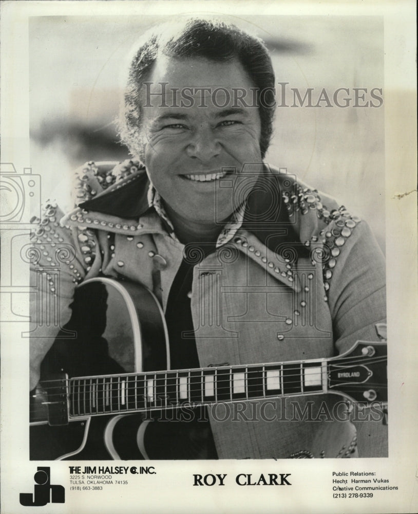 1979 Press Photo Roy Linwood Clark Hee Haw telegenic - RRW21243 - Historic Images