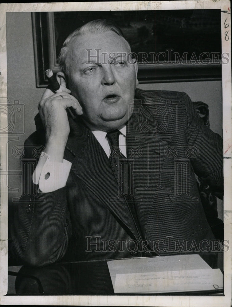 1959 Press Photo Ludwig Wilhelm Erhard German Politican - RRW21295 - Historic Images