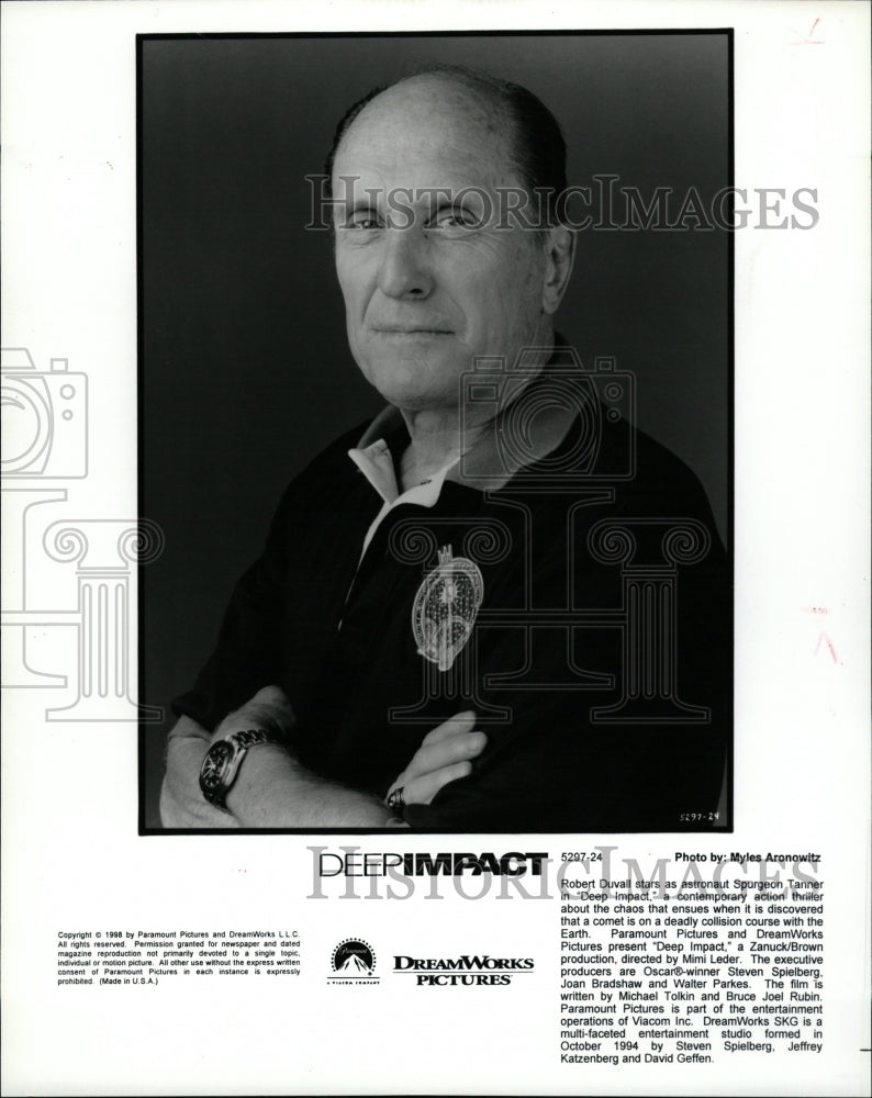 1998 Press Photo Robert Duvall Surgeon Trainer Impact - RRW21721 - Historic Images