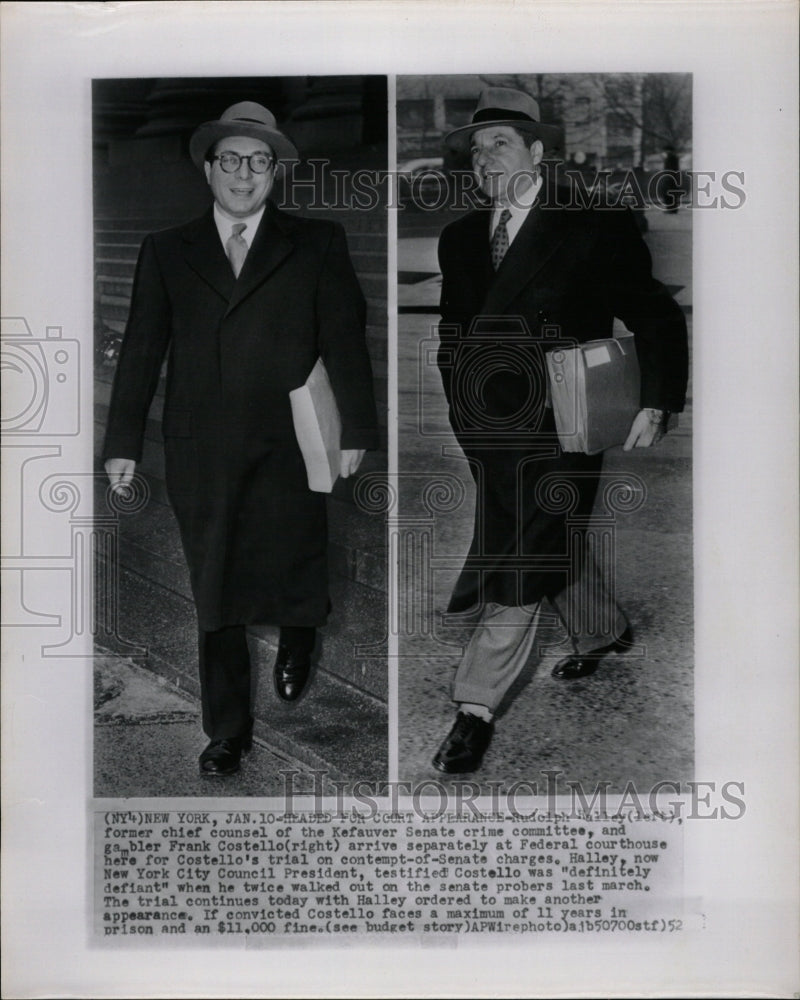 1952 Press Photo Frank Costello American Gambler - RRW21803 - Historic Images