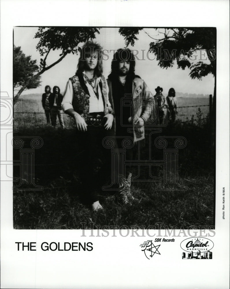 1991 Press Photo Golden Band Emperor Jones records - RRW22015 - Historic Images