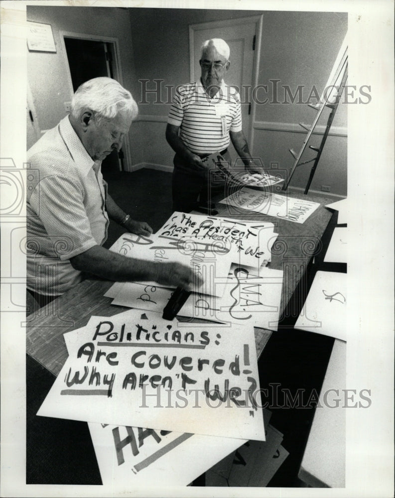 1990 Press Photo Protest National Healthcare - RRW22317 - Historic Images