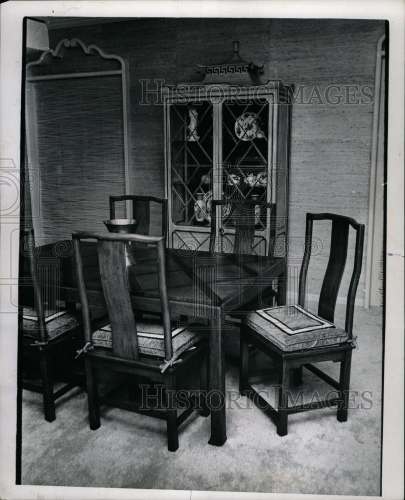 1971 Press Photo Dining Room Furniture - RRW22497 - Historic Images