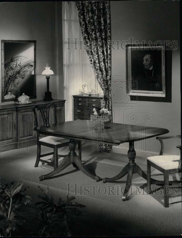 1968 Press Photo Dining Room Furniture - RRW22525 - Historic Images