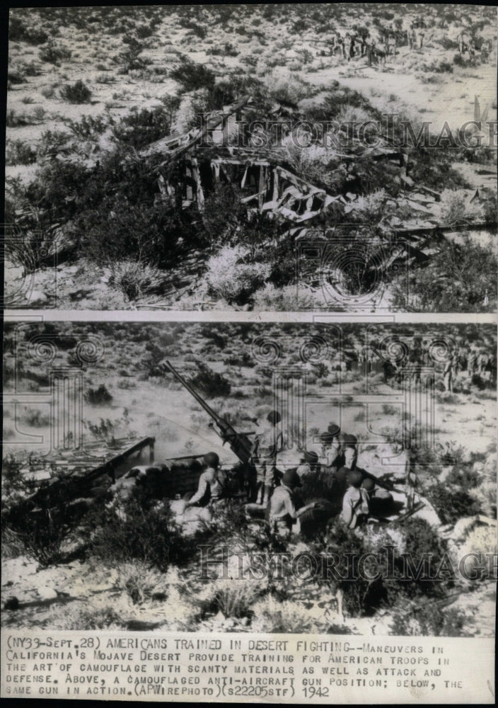 1942 Press Photo Maneuvers California Mojave desert - RRW22535 - Historic Images