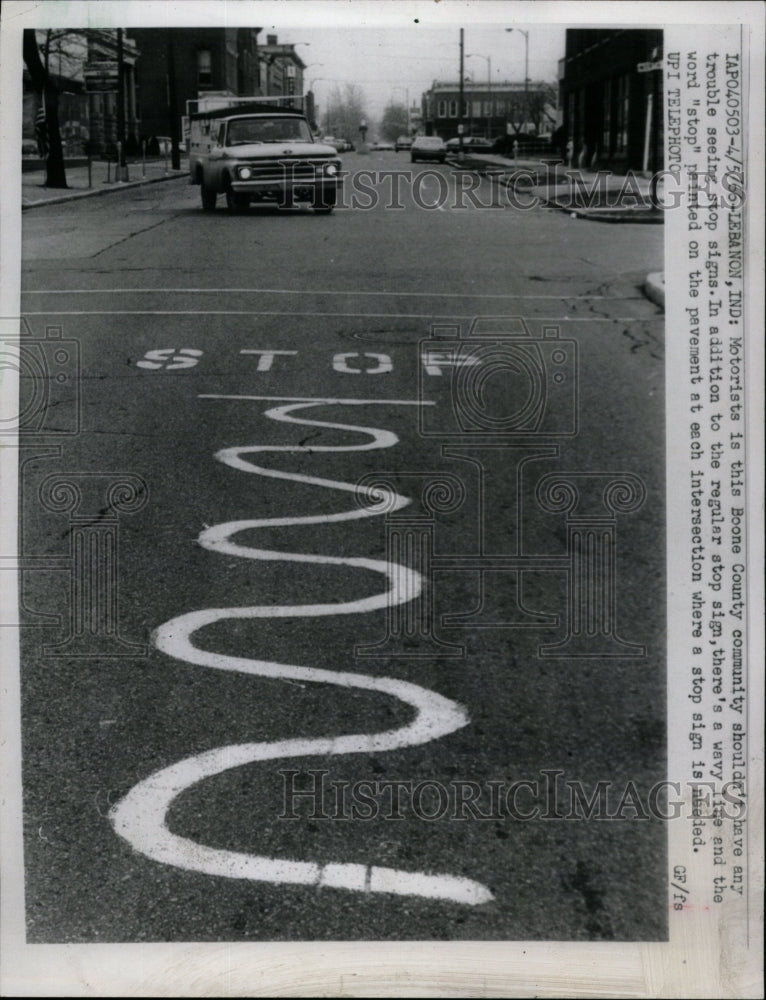 1966 Press Photo Motorists Boone County community - RRW22653 - Historic Images