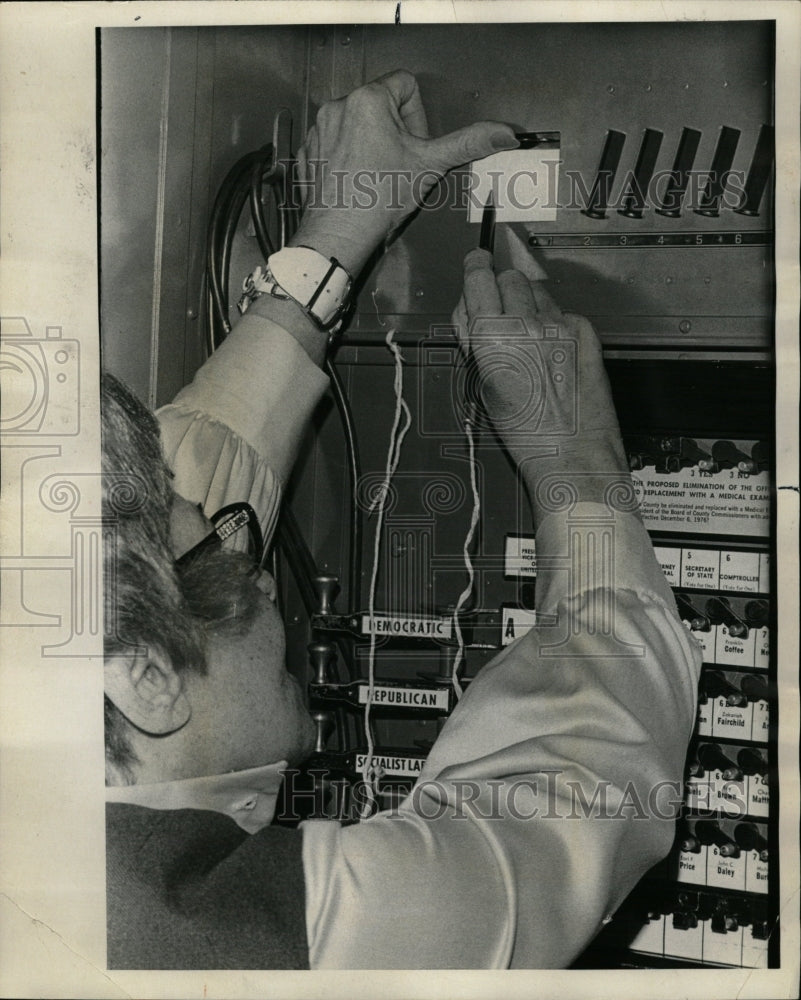 1972 Press Photo Voting Machines - RRW22997 - Historic Images