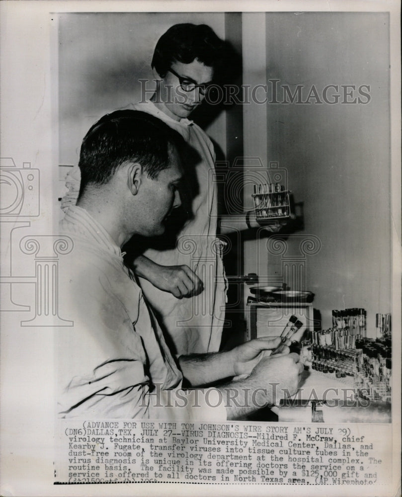 Press Photo Mildred McCraw Baylor Univbersity Medical - RRW23077 - Historic Images