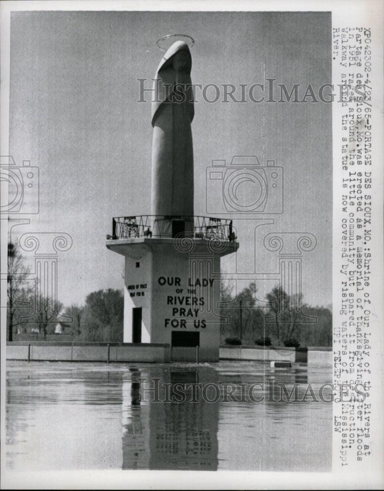 1965 Press Photo Shrine Our Lady Rivers Sioux - RRW23083 - Historic Images