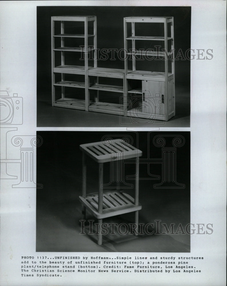 1983 Press Photo Hoffman Unfinished Furniture - RRW23093 - Historic Images