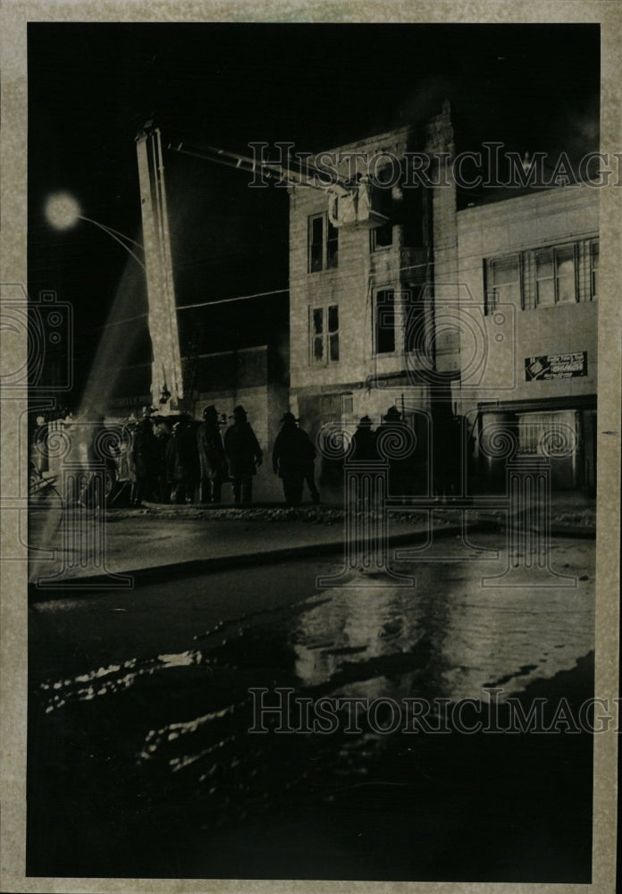 1972 Press Photo Vacant Building Chicago Fire - RRW23519 - Historic Images
