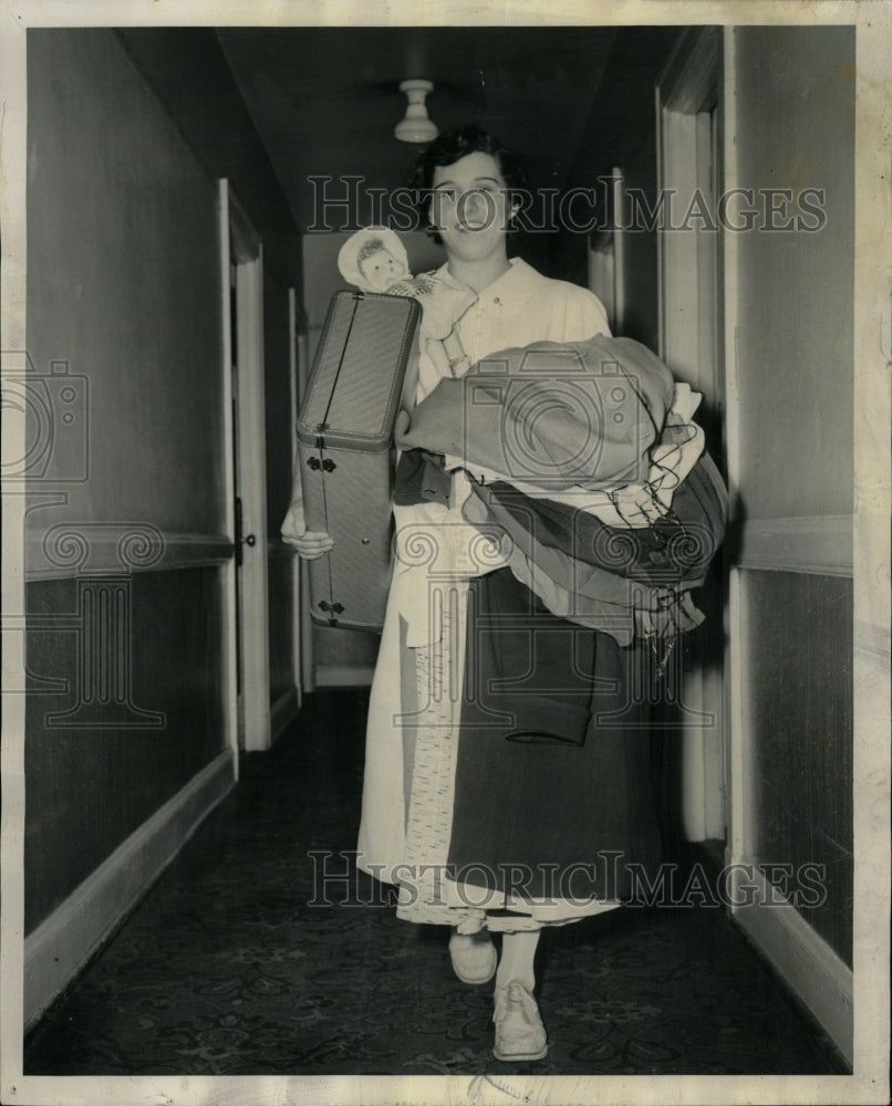 1952 Press Photo Eunice Ritz conkilin Michigan student - RRW23601 - Historic Images