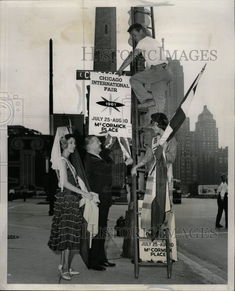 1961 Press Photo Vilas Johnson Robert O&#39; Baien Chicago - RRW23819 - Historic Images