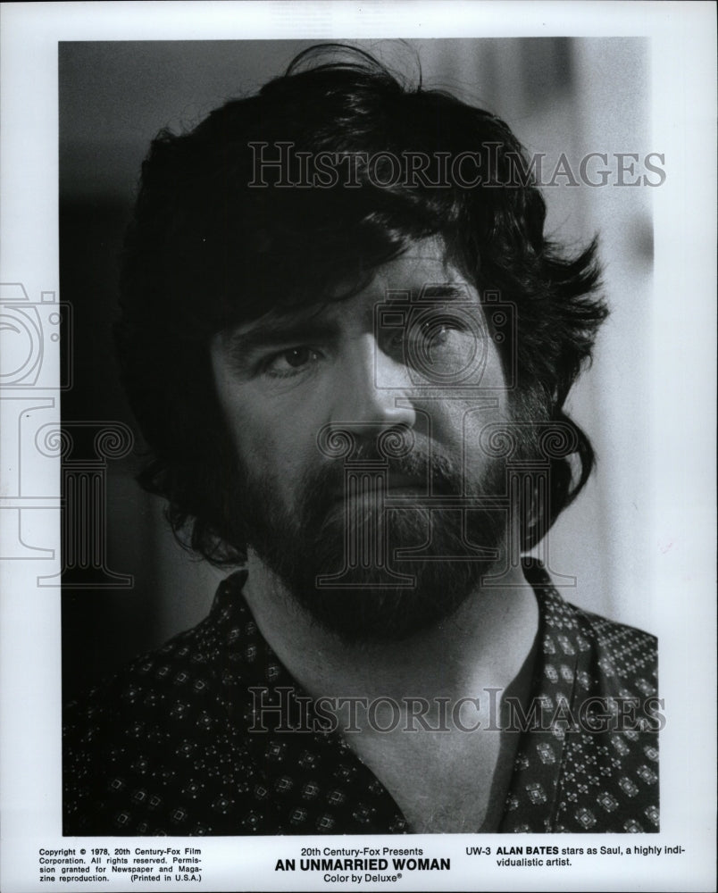 1978 Press Photo Actor Alan Bates In An Unmarried Woman - RRW24885 - Historic Images