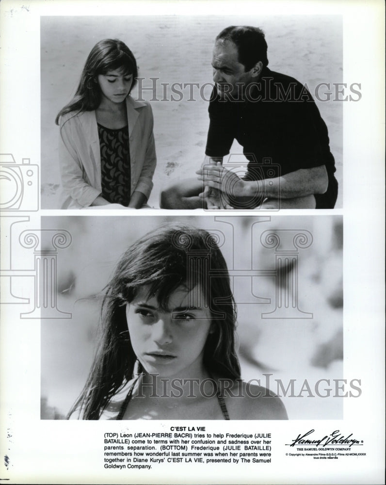 1990 Press Photo Jean-Pierre Bacri Actor Julie Bataille - RRW24895 - Historic Images