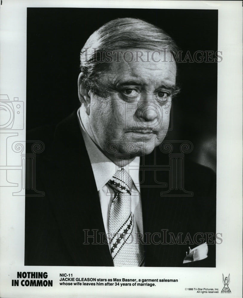 1986 Press Photo Jackie Gleason Actor Comedian Musician - RRW25039 - Historic Images