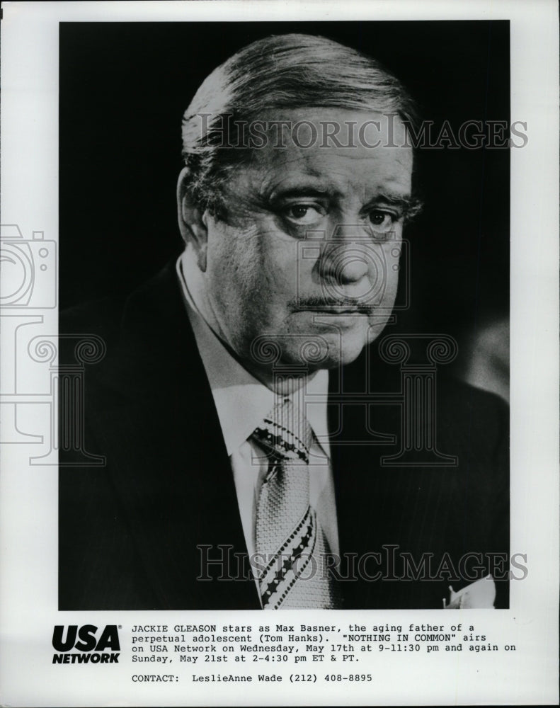 1989 Press Photo Jackie Gleason Nothing in Common Actor - RRW25043 - Historic Images