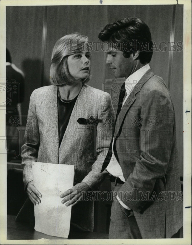 1986 Press Photo Actors Susan Dey and Harry Hamlin - RRW25323 - Historic Images