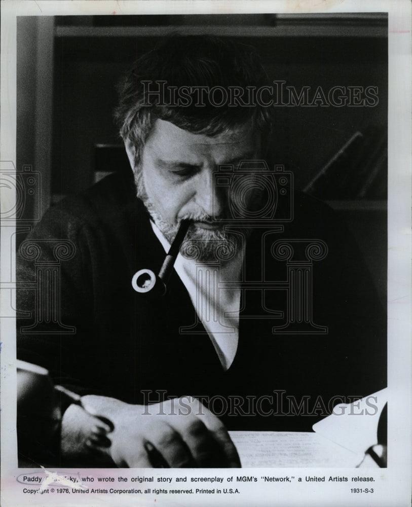 1977 Press Photo Screen Writer Paddy Chayefsky - RRW25495 - Historic Images