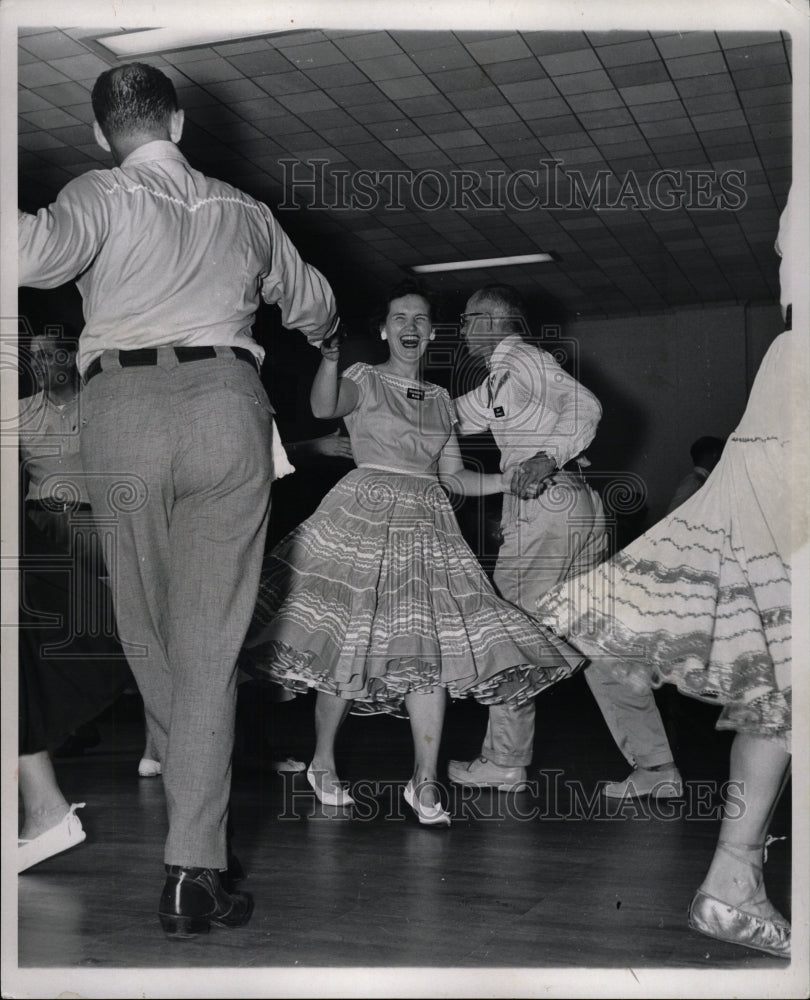 1959 Press Photo square dancing Georgianna Wood - RRW25539 - Historic Images