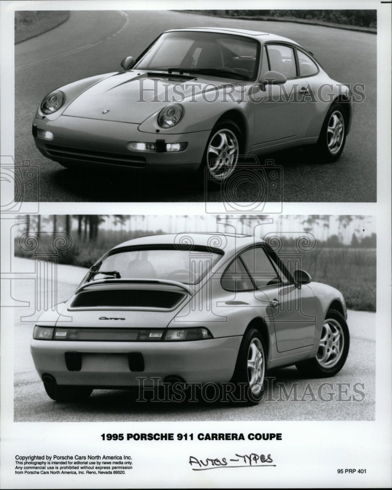 1995 Press Photo Porshe 911 Carrera Coupe Automobile - RRW25583 - Historic Images