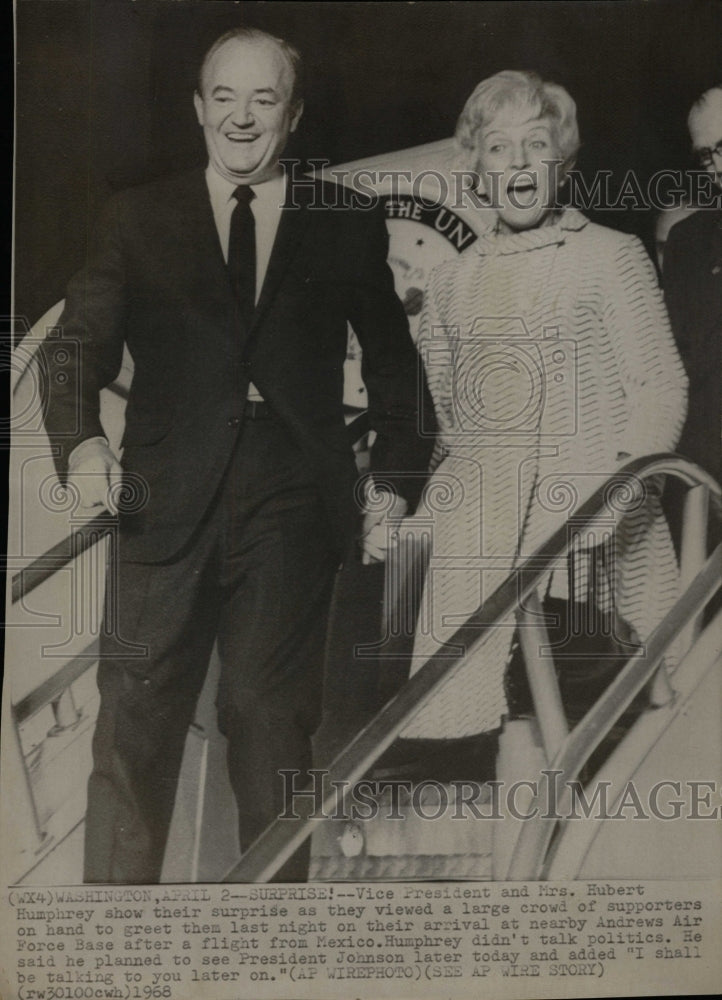 1968 Press Photo VP Hubert Humphrey - RRW25625 - Historic Images