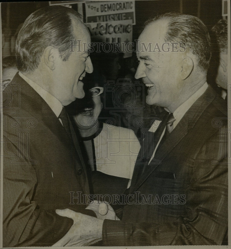 1968 Press Photo Hubert Humphrey - RRW25635 - Historic Images