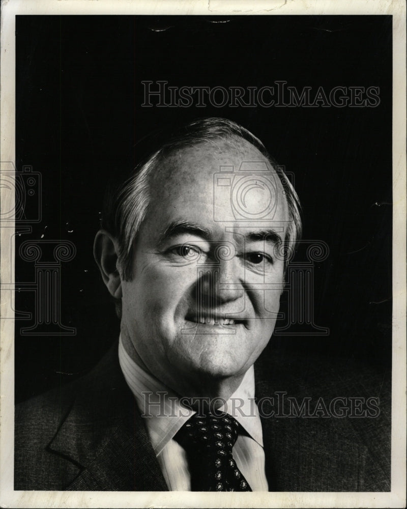 1977 Press Photo Senator Hubert H. Humphrey - RRW25771 - Historic Images