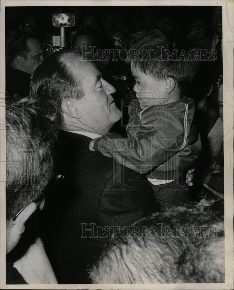 1968 Press Photo VP Hubert Humphrey Denver Visit - RRW25871 - Historic Images