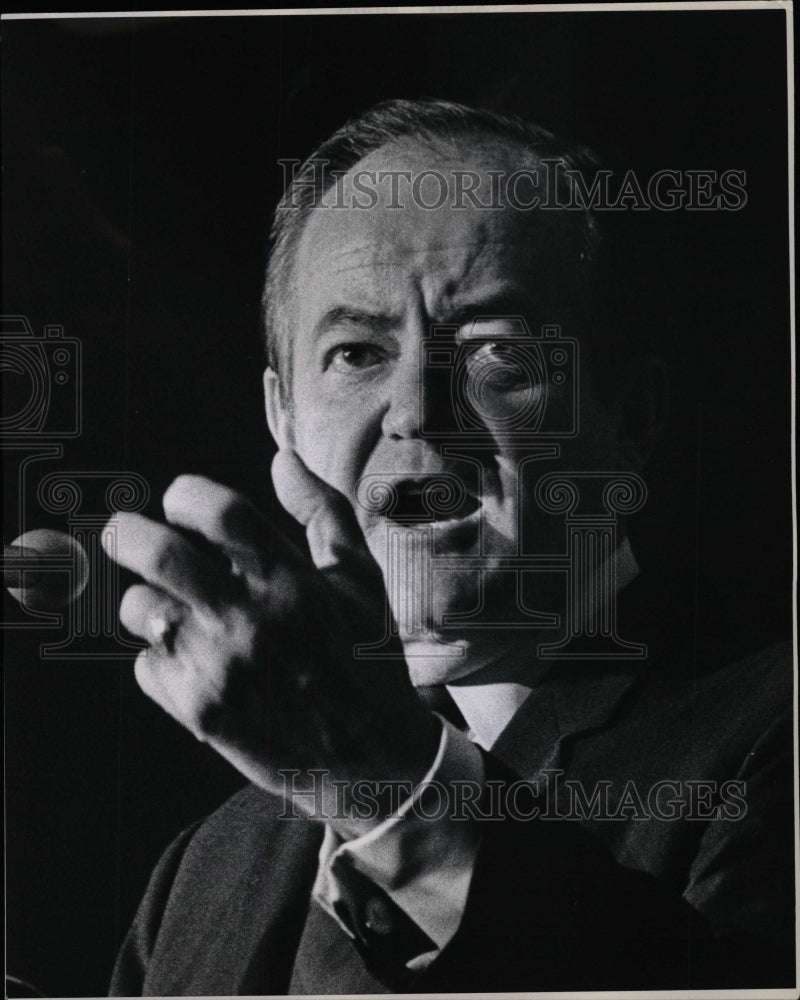 1968 Press Photo VP Hubert Humphrey Denver Visit - RRW25873 - Historic Images