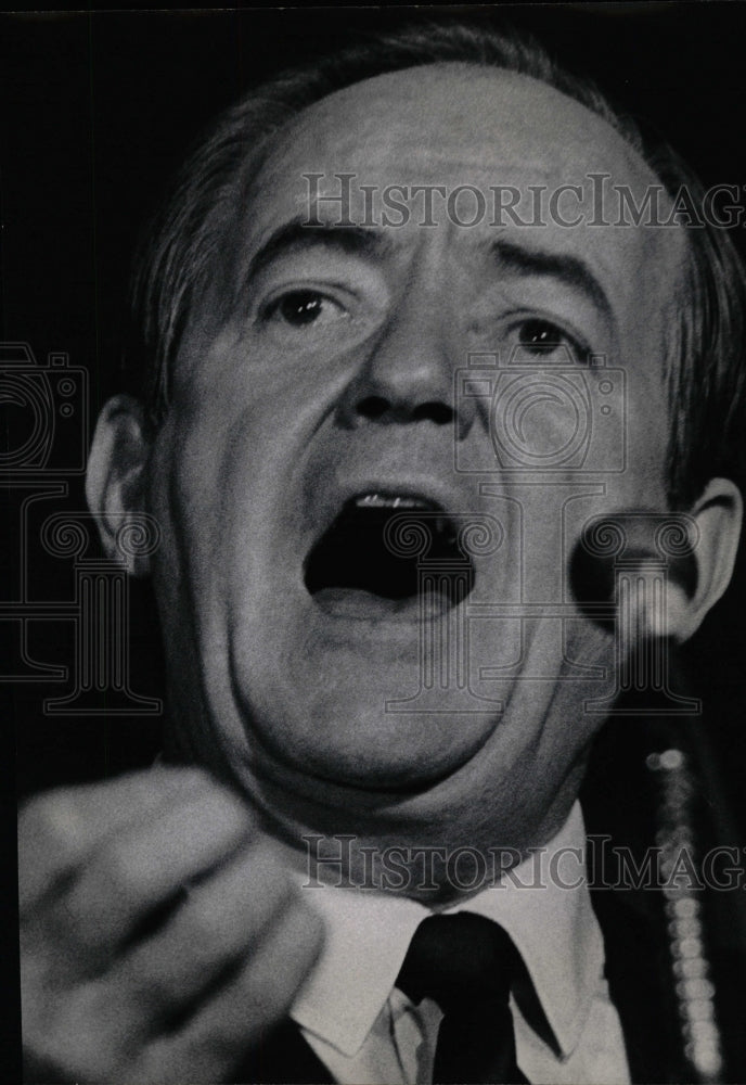 1968 Press Photo Hubert H. Humphrey U.S. Vice President - RRW25879 - Historic Images