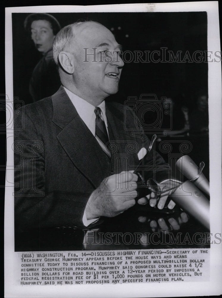 1956 Press Photo Secretary Treasury George Humphrey - RRW25893 - Historic Images