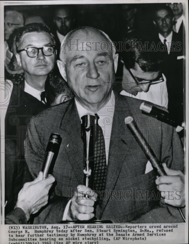 1962 Press Photo George M. Humphrey Treasury Secretary - RRW25897 - Historic Images