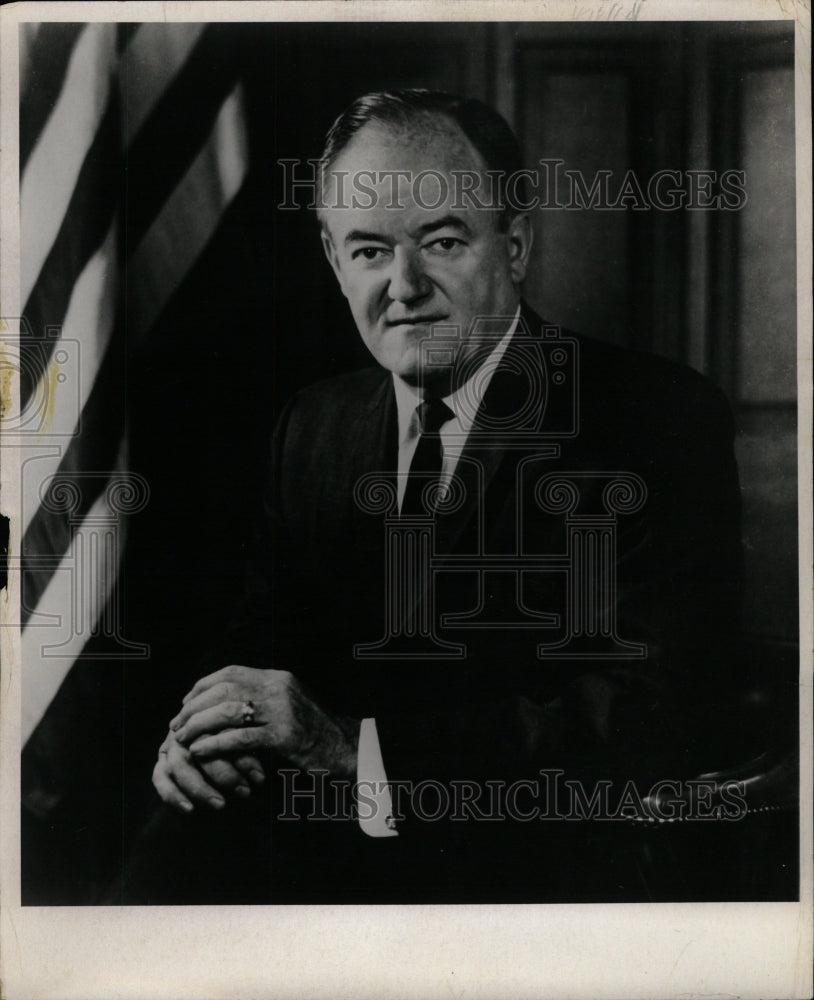 1969 Press Photo Hubert H. Humphrey U.S. Vice President - RRW25927 - Historic Images