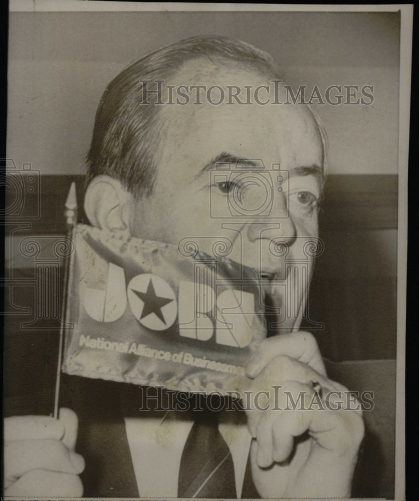 1968 Press Photo Hubert Humphrey U.S. Vice President - RRW25933 - Historic Images