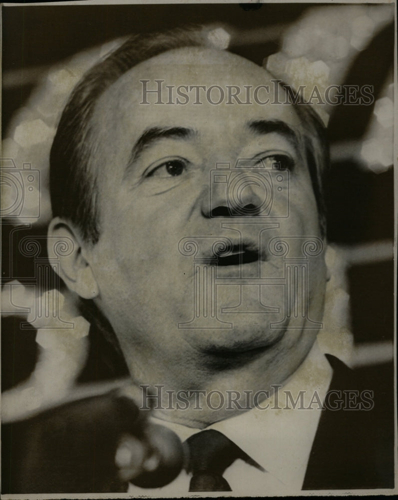 1968 Press Photo Hubert Humphrey U.S. Vice President - RRW25951 - Historic Images