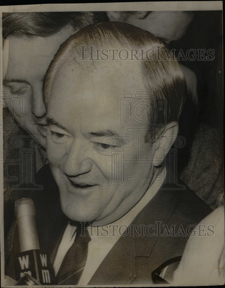 1968 Press Photo Hubert Humphrey U.S. Vice President - RRW25959 - Historic Images