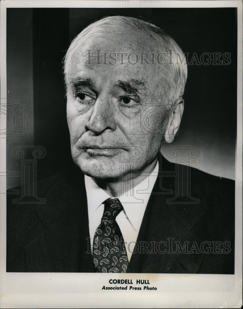 1947 Press Photo Cordell Hull Politician - RRW25977 - Historic Images