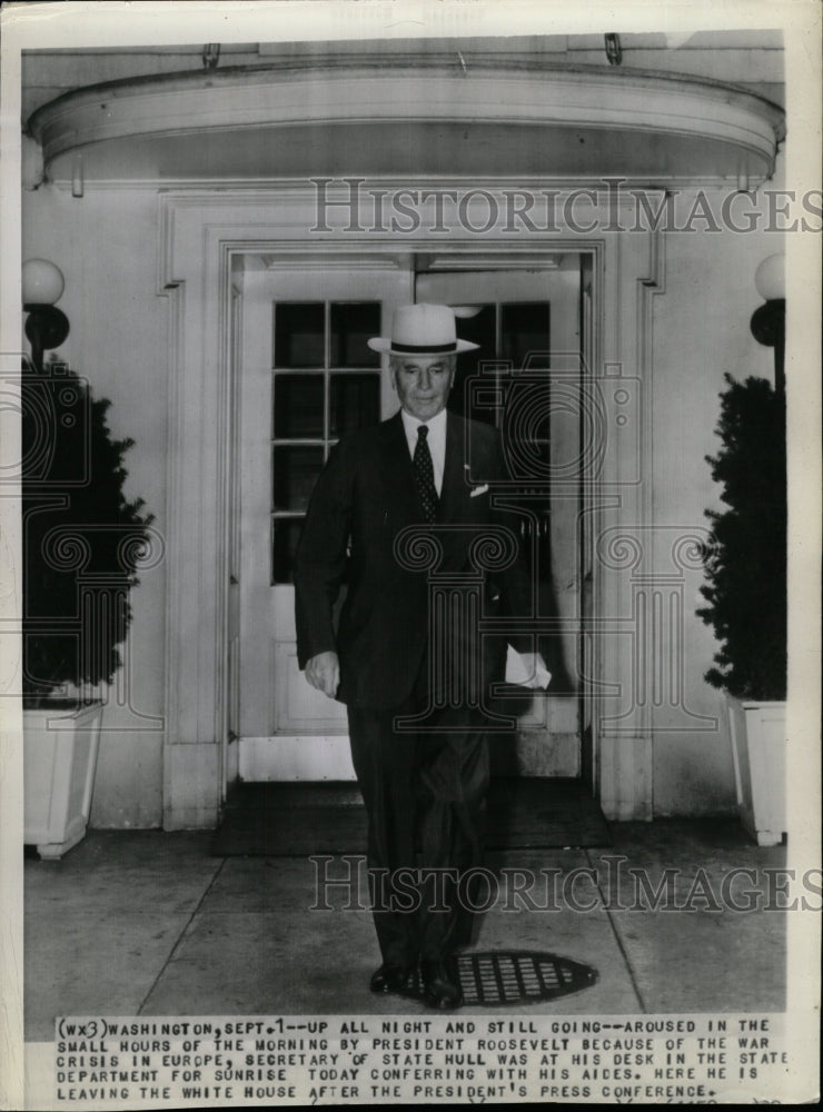 Press Photo Cordell Hull Politician - RRW25985 - Historic Images