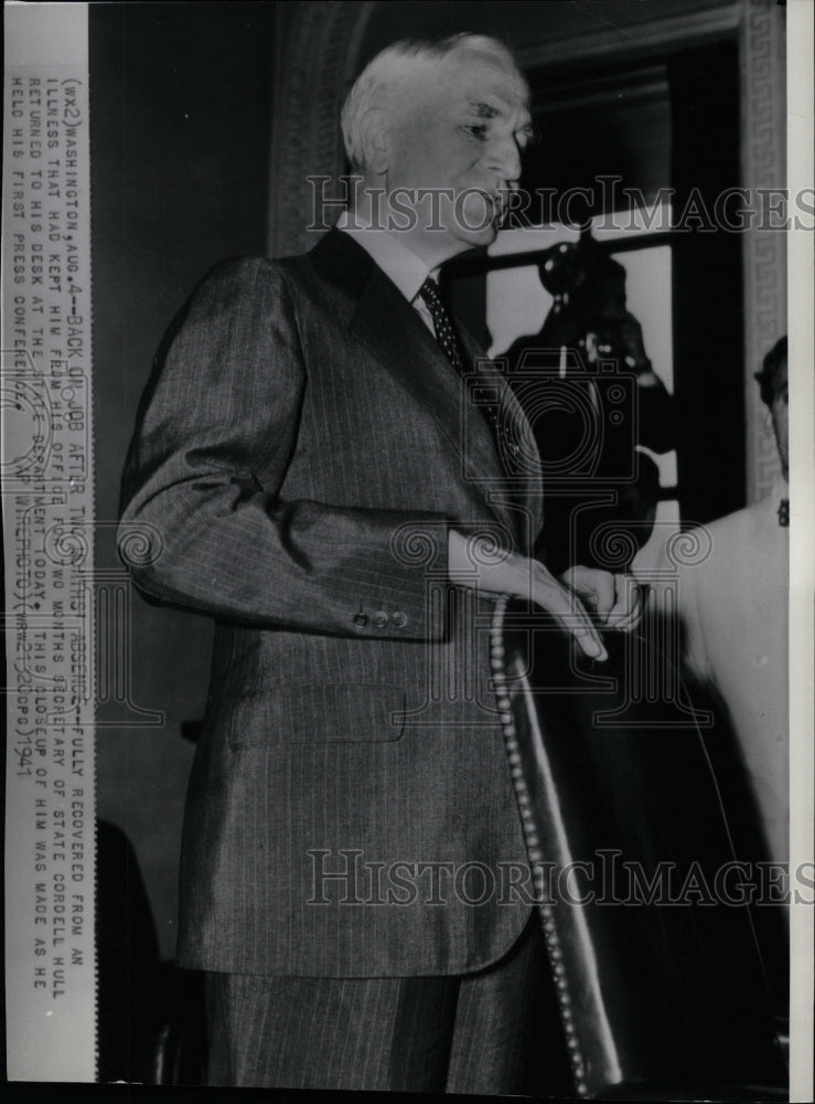 1941 Press Photo Secretary State Cordell Hull Returns - RRW25999 - Historic Images