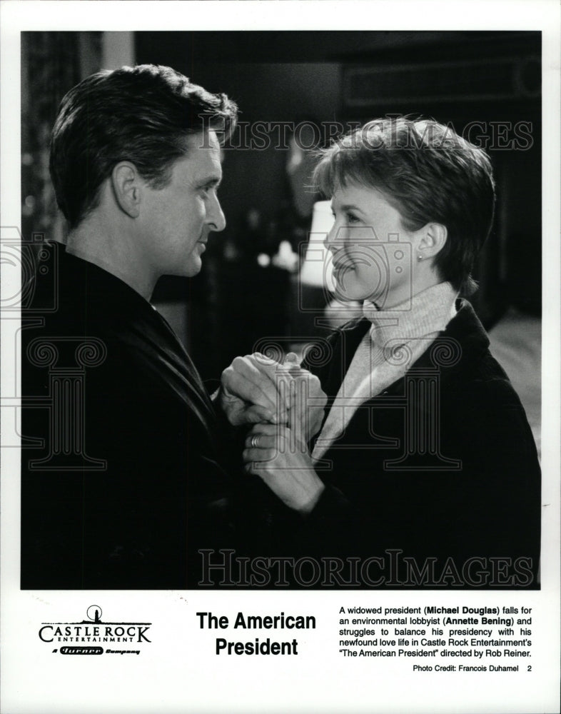 1996 Press Photo Michael Douglas Annette Bening Actress - RRW26061 - Historic Images