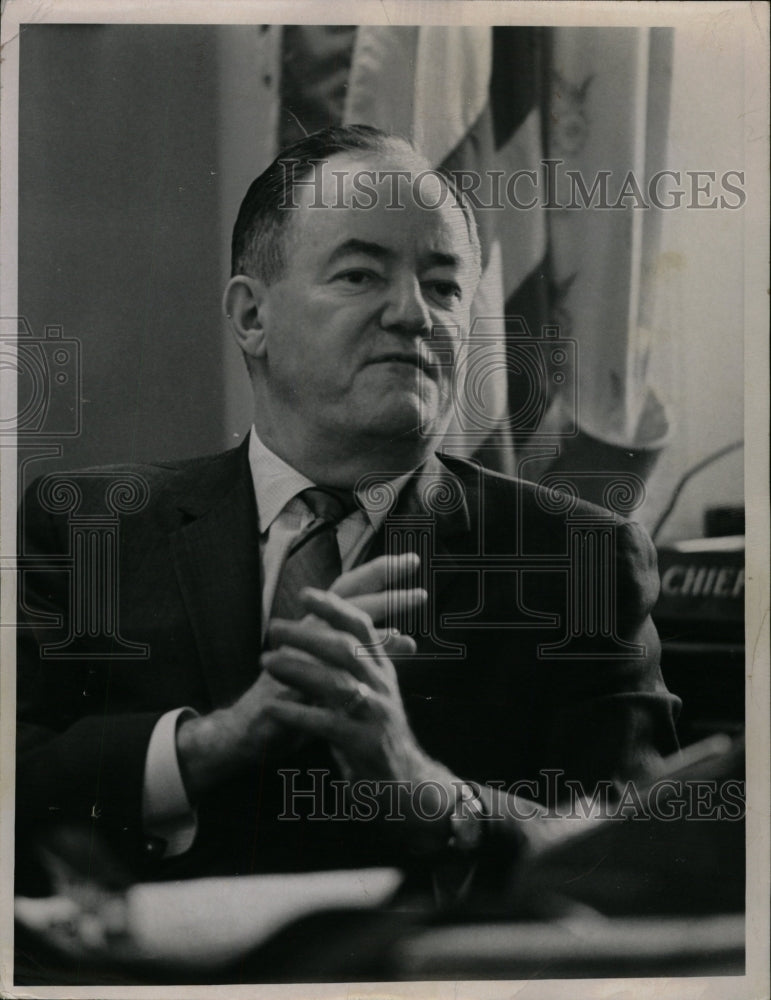 1964 Press Photo Senator Humphery Democratic Party Whip - RRW26115 - Historic Images