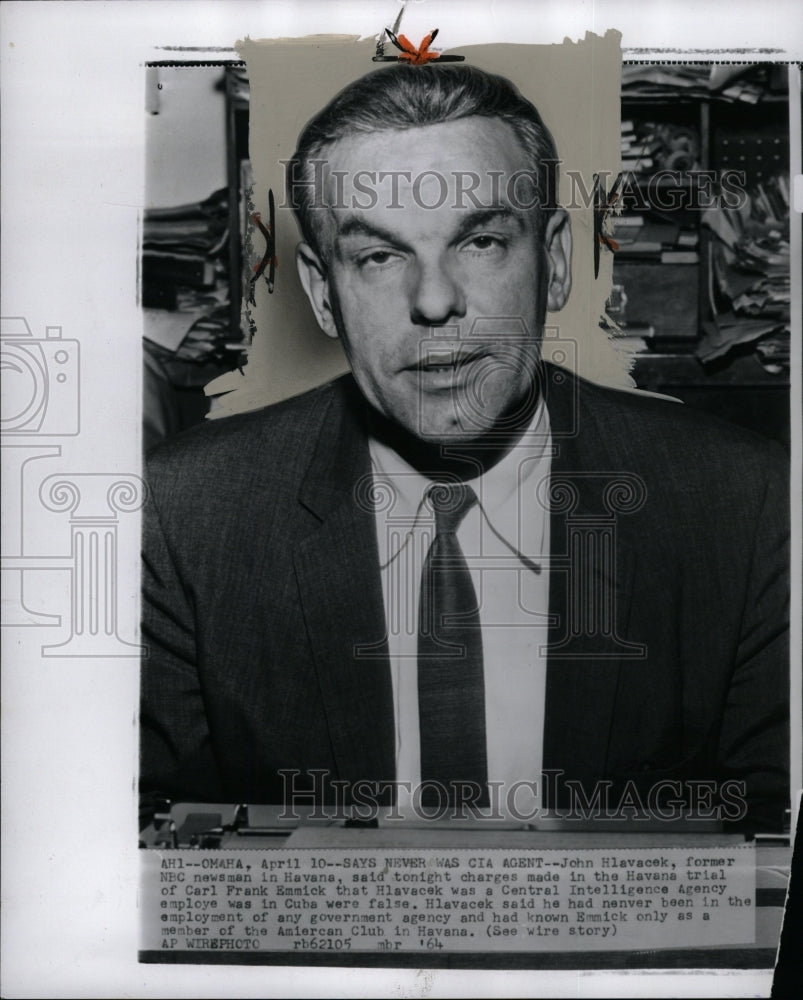 1984 Press Photo John Hlavacek NBC newsman Havana - RRW26267 - Historic Images