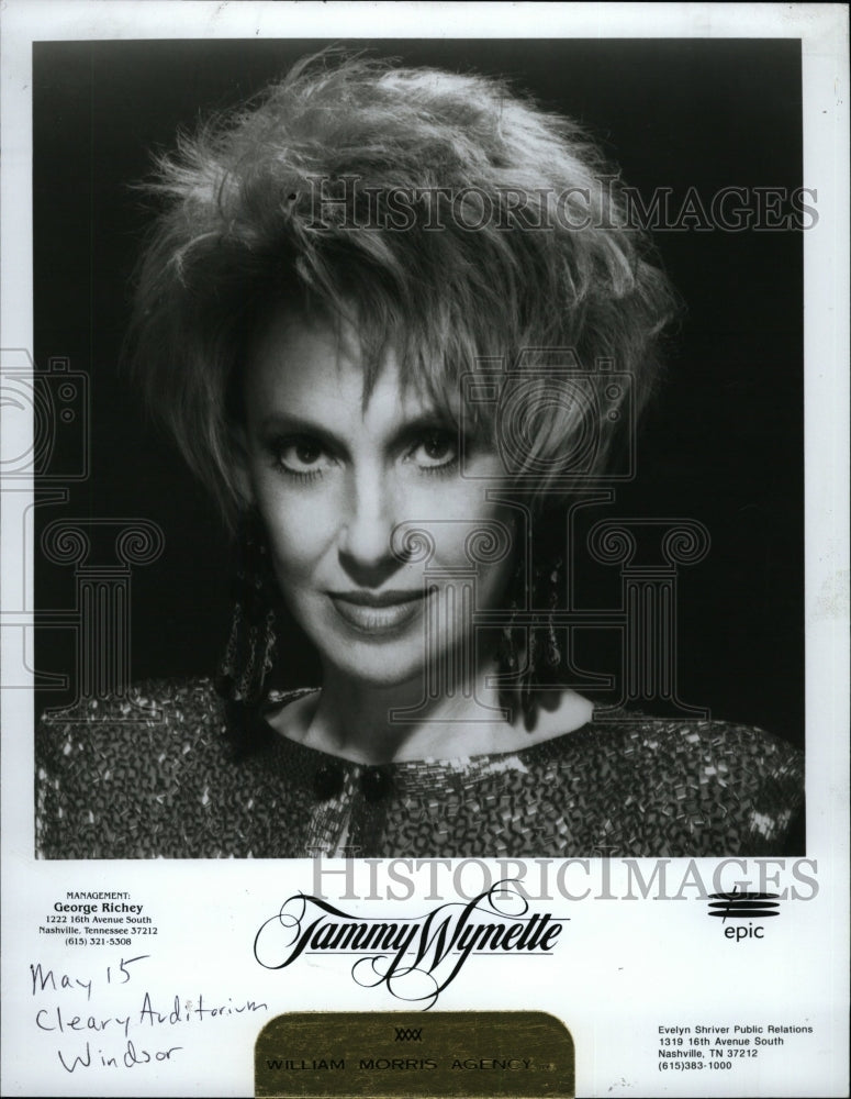 1992 Press Photo Singer Tammy Wynette - RRW26279 - Historic Images