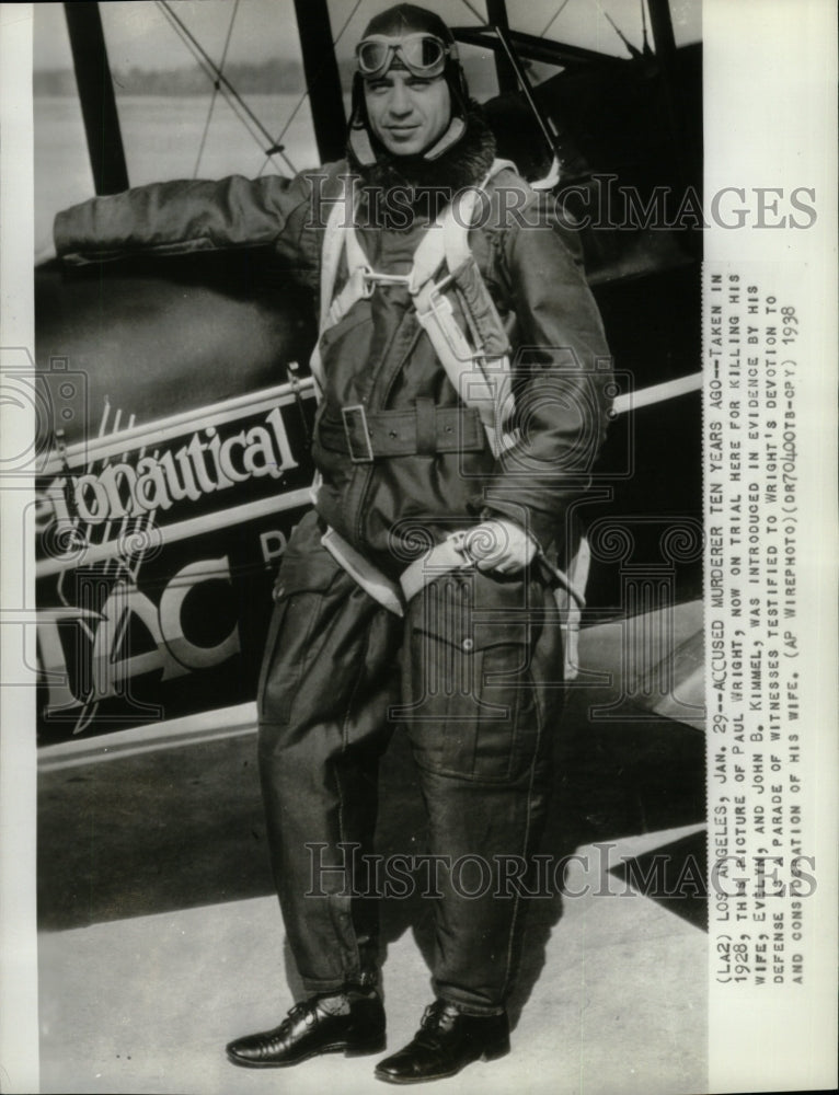 1938 Press Photo Paul Wright Killing His Wife Evelyn - RRW26287 - Historic Images