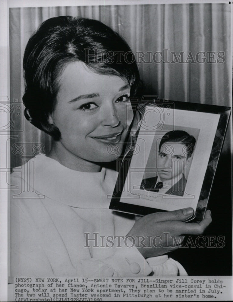 1960 Press Photo Singer Jill Corey - RRW26469 - Historic Images