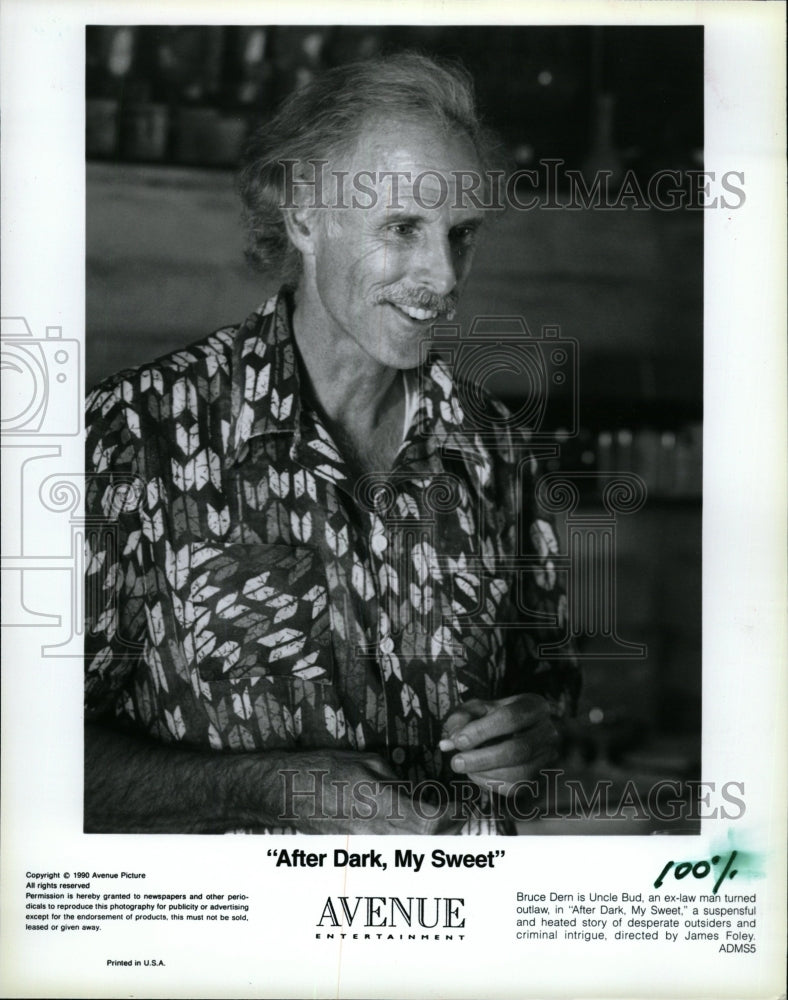 1990 Press Photo Bruce Dern Actor After Dark My Sweet - RRW26493 - Historic Images