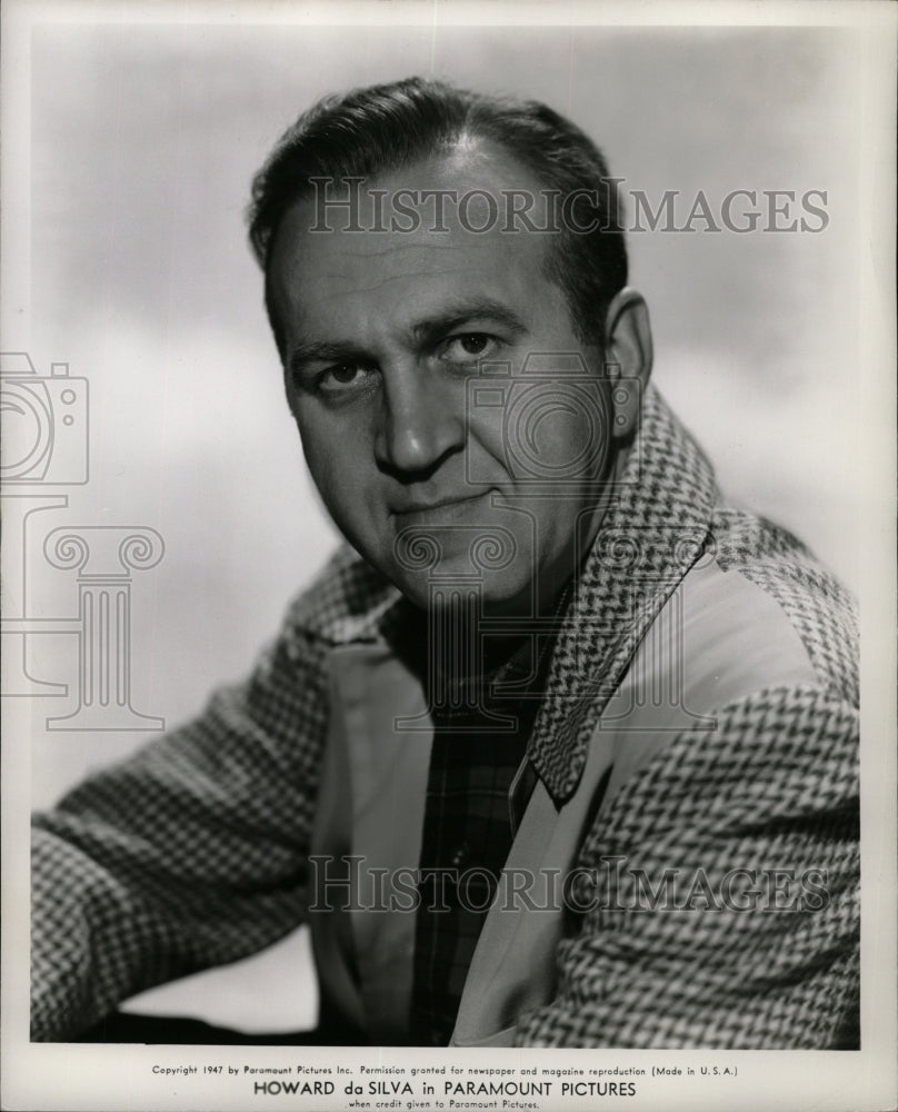 1947 Press Photo Howard Da Silva Actor - RRW26511 - Historic Images