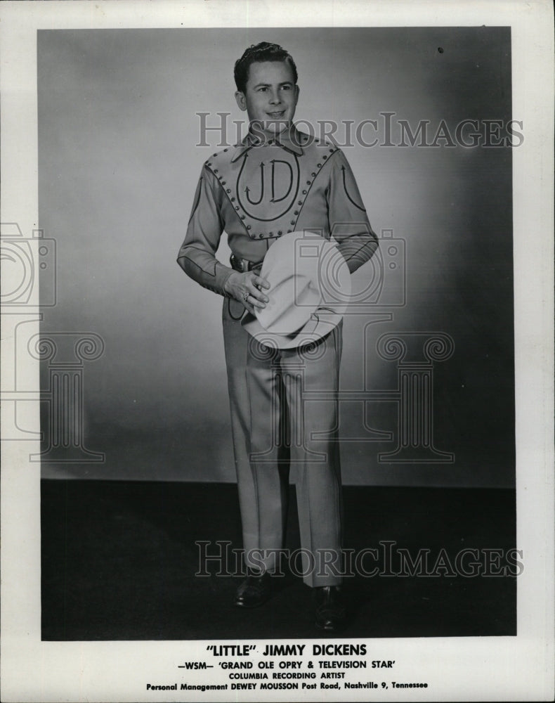 1953 Press Photo James Cecil Dickens music singer - RRW26553 - Historic Images